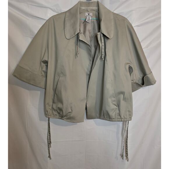 Worthington Jackets & Blazers - Worthington Blazer Jacket Women's Size M Taupe Open Front Fully Lined Short